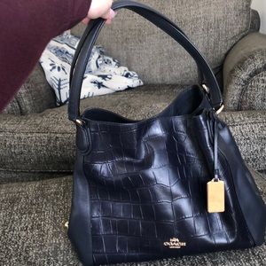 Navy blue Coach purse